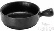 6.5&quot; Bowl With Stone Handle, Matte Black, MF, 166*123*47mm