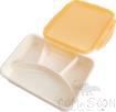 9.52&quot; Four-Grid Plate Set (With Pc Cover), Beige, MF, 242*174*50mm
