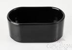 4.8&quot; Oval Box, Black, MF, 122*69*49mm