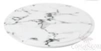 Marbled 11&quot; Plate (Cg10E), White, MF, φ274*21mm