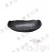 8.7&quot; Oval Plate (Frosted), Matte Black, MF, 220*145*45mm
