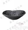 9&quot; Deep Rectangular Bowl (Frosted), Matte Black, MF, 225*168*63mm