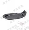 10.2&quot; Handle Rectangular Flat Plate (Frosted), Matte Black, MF, 260*145*55mm
