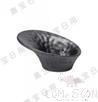 8&quot; Beveled Bowl (Frosted), Matte Black, MF, 205*186*92mm