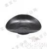 7.5&quot; Lotus Leaf Plate (Frosted), Matte Black, MF, 190*150*60mm