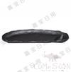 12&quot; Two-Grid Crescent Plate (Frosted), Matte Black, MF, 308*132*26mm