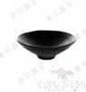 9&quot; Stone Grained Pointed Plate Bowl, Matte Black, MF, 225*225*72mm