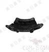 9&quot; Irregular Triangular Plate, Matte Black, MF, 228*157*61mm