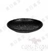 9&quot; Oval Plate, Matte Black, MF, 223*167*39mm