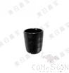 3.1&quot; Threaded Cup, Matte Black, MF, 78*78*83mm