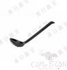 8.3&quot; Turtle Shell Spoon, Matte Black, MF, 210 Overall Length * 60 Spoon Diametermm