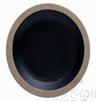 7&quot; Threaded Plate, Frosted White Dark Coffee Point, MF, 178*178*23mm