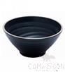 9&quot; Traditional Bowl, Matte Black Yellow Border, MF, 233*233*97mm