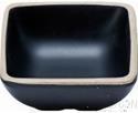 3&quot; Korean Style Single Plate, Frosted White Dark Coffee Point, MF, 75*75*29mm