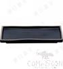 8.4&quot; Rectangular Plate, Frosted White Dark Coffee Point, MF, 213*114*22mm