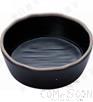 5.5&quot; Korean Seasoning Plate, Frosted White Dark Coffee Point, MF, 140*140*32mm