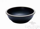 10.5&quot; Deep Soup Bowl, Frosted White Dark Coffee Point, MF, 266*266*81mm