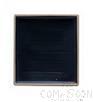 10&quot; Square Plate, Matte Black Yellow Border, MF, 254*254*33mm