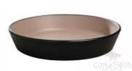 7.5&quot; Flat Bottom Round Bowl, Black Brown, MF, 191*32mm
