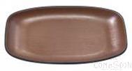 9.5&quot; &quot; Rectangular Plate, Black Brown, MF, 241*123*28mm