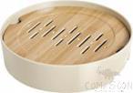 Tea Plate Cover: Cover Decal Paper (Bamboo Pattern), Mud Yellow, MF, 304*304*5mm
