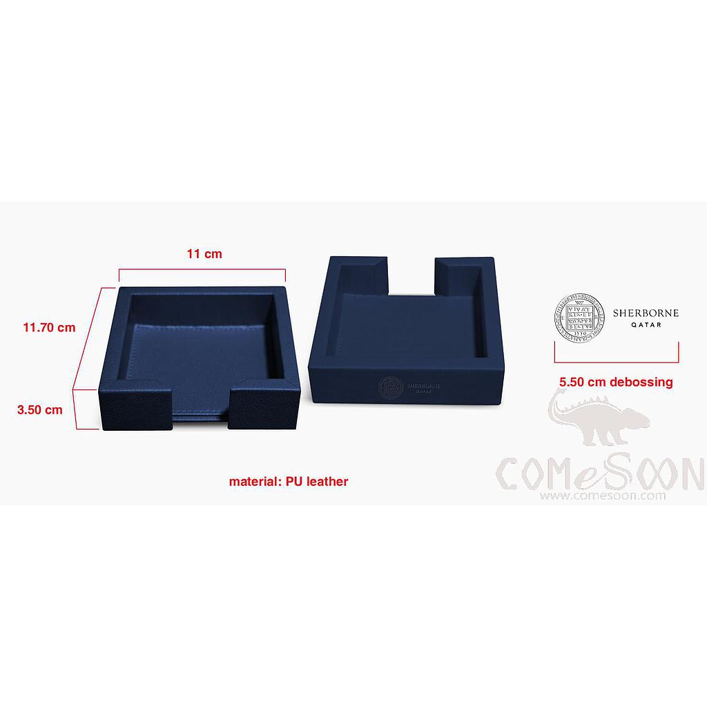 Memo Pad Holder, Pu+Mdf, 11 * 11.70 * 3.50 Cm