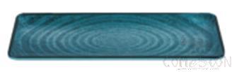 12.25&quot; Sun-Textured Long Plate, Dark Green, MF, 312.3*110.4*24mm