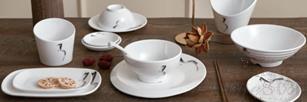 10.7&quot; Leaf Plate, White, MF, 272*196*33mm
