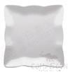 9&quot; Square Lace Plate, Porcelain White, MF, L228.6*W228.6*H24.7mm