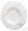 10&quot; Wide Rim Plate, Porcelain White, MF, L254.6*W254.6*H25.8mm