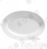 8&quot; Oval Plate, Porcelain White, MF, L203.5*W140*H14.6mm