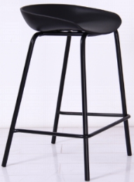 Chair, PP soft package seat plate + sprayed iron legs
, 49*46*75.7cm 