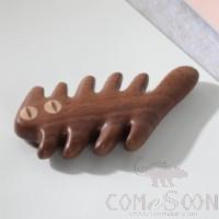 Cat Massage Comb-Walnut,L117*W18*H59mm