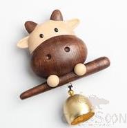 Moo Cow Doorbell-Party Model-Maple Walnut L98*W33*H75mm