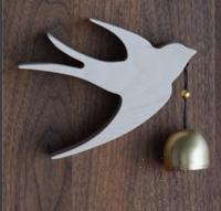 Swallow'S Nest Wind Chime-Beech L110*W82*H20mm