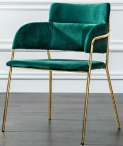 Chair, wooden soft bag + painted iron legs
, L55.5*W58*P46.5*H78.5cm