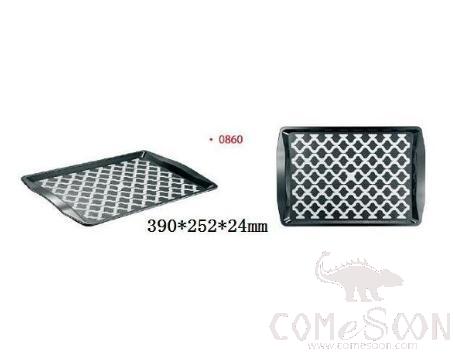 Rectangle Serving Tray，Pc/Tpe，Black，L390*W252*H24mm