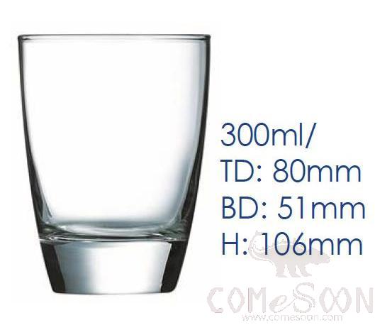 ARC Lohmann Straight Tumbler Glass 300ml