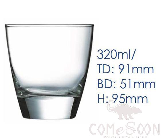 ARC Lohmann Straight Tumbler Glass 320ml