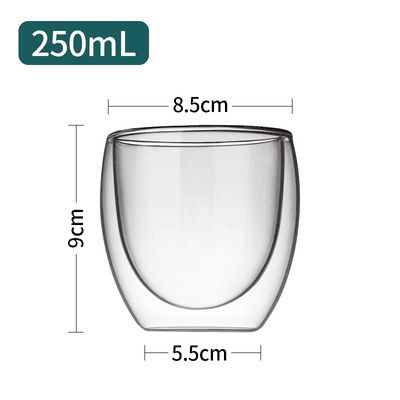 250ml Double-layer Glass