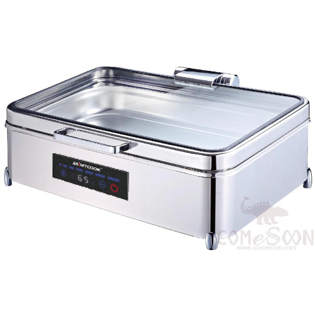 1/1 Rectangular Hydraulic Chafing Dish W/ Digital Display and Temperature Control (Low Leg)