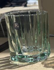230ml Striped Glass Green