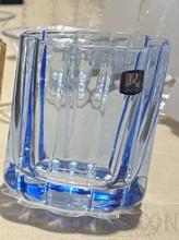 230ml Striped Glass Blue