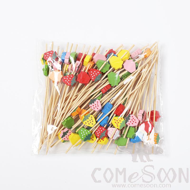 Bamboo Fruit Cocktail Skewers，L12cm