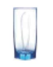 ARC Series Straight Glass Water Cup 30cl Ice blue