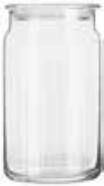 Libbey Series Glass jar 1L