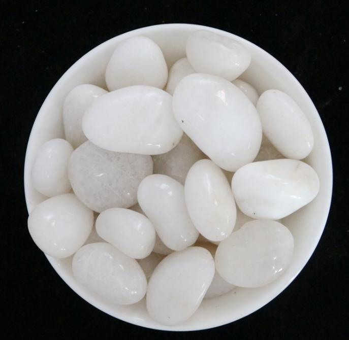 High Gloss White Pebble,Diameter 20-30mm