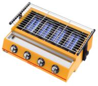 Spray-Painted Four-Head Glass Blue Diamond Roaster