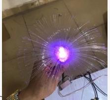 LED horn flower solar