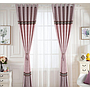 Cotton and linen jacquard curtain fabric